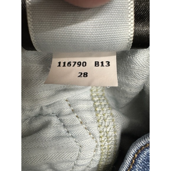 7 for All Mankind Dojo - Wide Leg Distressed Authentic Light Size 28 - Picture 8 of 13